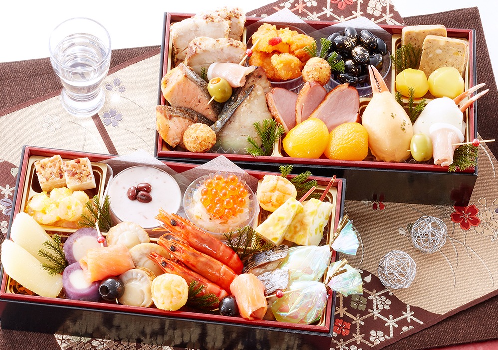 【おせち2023】【早割】夫婦2人にちょうど良いサイズ。北海道函館「花びし」監修和洋二段重 絢珠